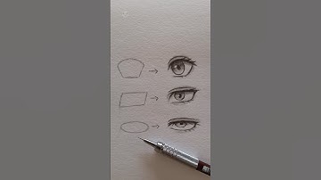 How to draw anime eyes #shorts #tutorial #art #sketch #drawing
