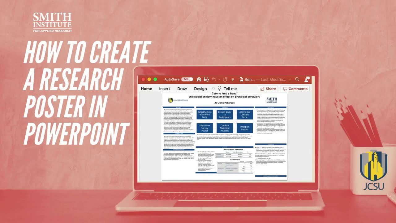 how to create a research poster in powerpoint