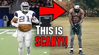 Ezekiel Elliott is IN BEST SHAPE OF HIS LIFE Working Out At Dallas Cowboys NFL Training Camp 2021