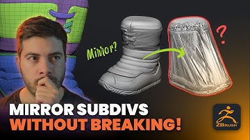 Easy way to mirror objects with subdivisions in ZBrush