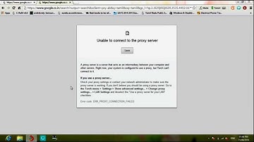 unable to connect to proxy server fixed
