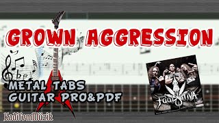 8 Foot Sativa-Grown Aggression Easy Electric Guitar Tutorial Tabs