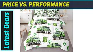 Feelyou Garbage Truck Bedding: Epic Green Comforter Set!