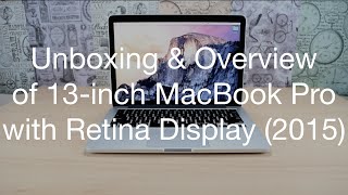Unboxing and overview of 13 inch macbook pro with retina display