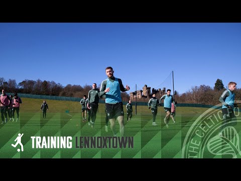 Celtic Training:  The Celts prepare to take on Hearts at Paradise!