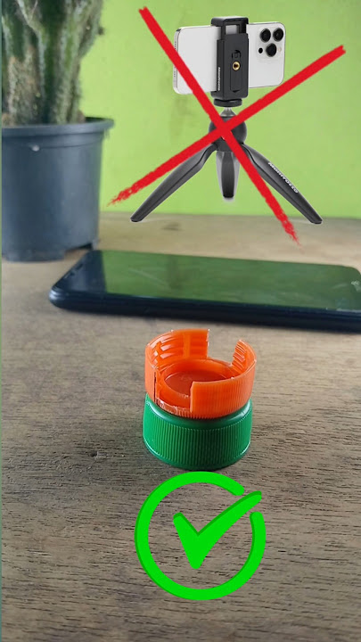 water bottle caps tripod.😉💡