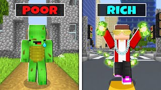 Rich City Vs Poor City - Maizen Jj Vs Mikey - Sad Story In Minecraft