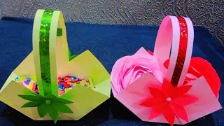 The cute  mini basket 🧺 DIY to make #nice work #subscribe | AFSHAN CRAFTER, support my channel also