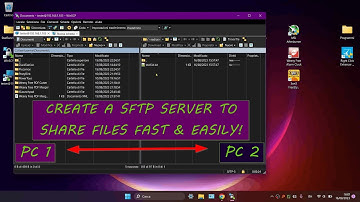 How to Exchange Files Between PCs In The Same Local Network Area via SFTP Server! - TUTORIAL