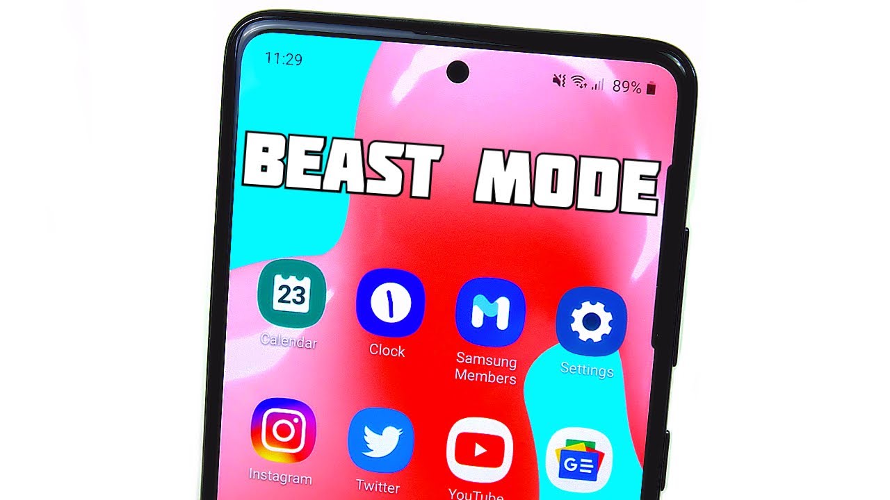 How To Activate Beast Mode On Galaxy A51 Youtube