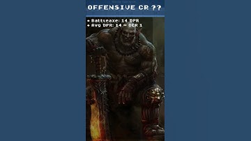 Exposed D&D 5e Half-Ogre Challenge Rating #Shorts