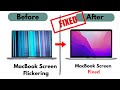 How to Fix Horizontal and Vertical Lines on MacBook Display | Mac Screen flickering - Working 2025