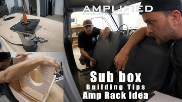 Sub Box building tips and My Sheet Metal Amp Rack Idea
