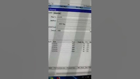 How ping in mikrotik