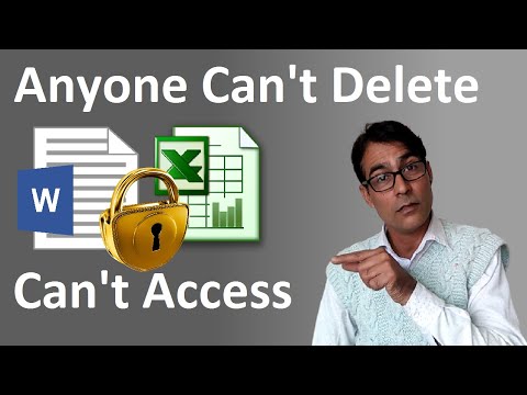 Video: How To Protect A File From Deletion