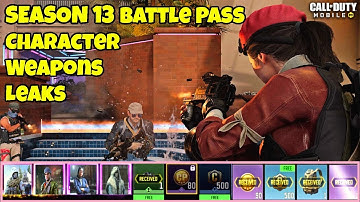 SEASON 13 Battle Pass Character + Weapons Leaks CODM | Cod Mobile S13 Leaks | CODM S13 Leaks