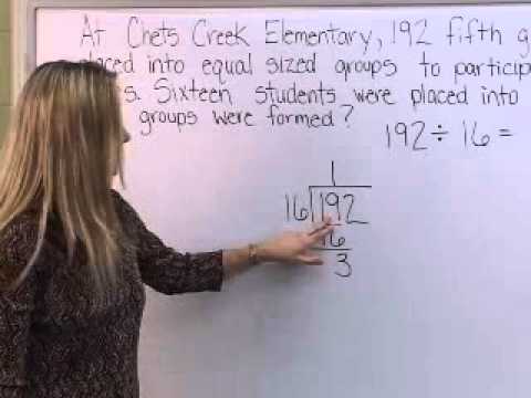 Traditional Algorithm Division - YouTube