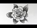 Como dibujar una Rosa || Dibujo a lápiz