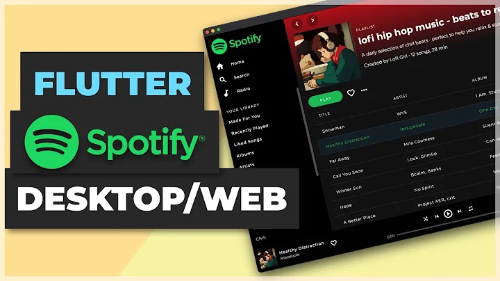 Flutter Spotify Clone Desktop/Web UI | Apps From Scratch