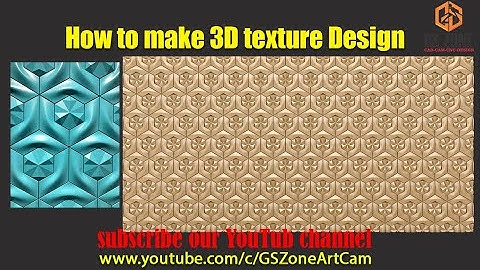 How to make 3D texture Design In artcam #gszone #texture #3D #cnc #woodworking #wall #panel