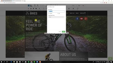 How to Create Menu in Bravo Net Web Builder.