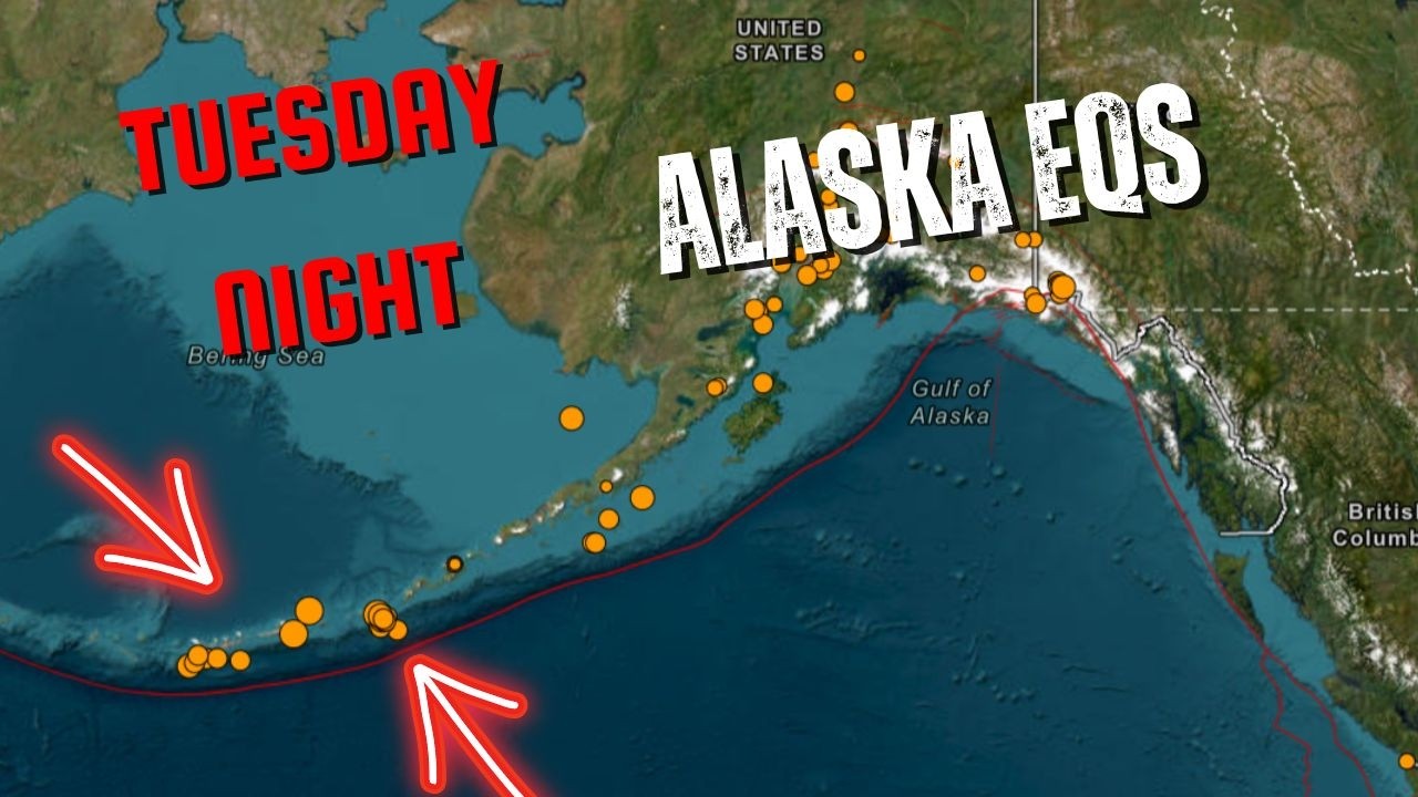 Землетрясение на Аляске продолжается. Глубокие землетрясения на Северном острове Новой Зеландии. ...