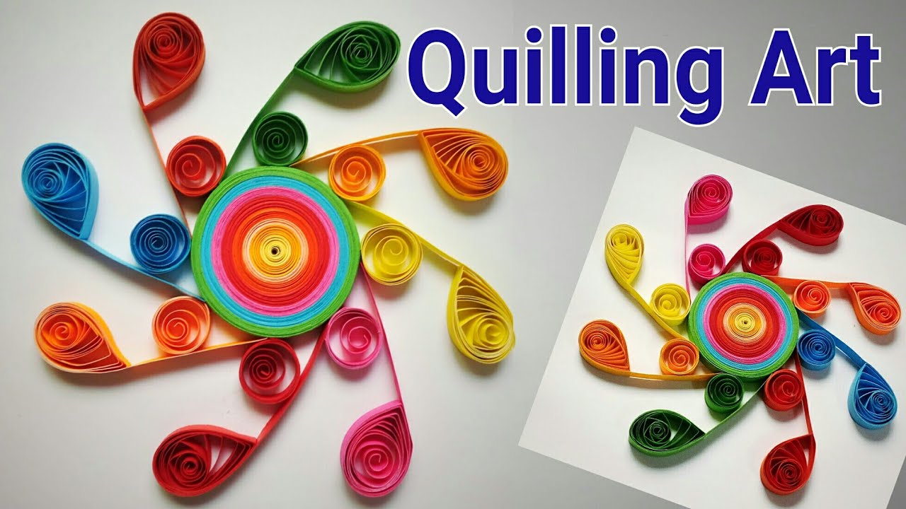 DIY Quilling Paper Art, Easy quilling paper craft