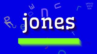 JONES - NASIL OKUNUYORSUNUZ?  #Jones (JONES - HOW TO PRONOUNCE IT? #jones)