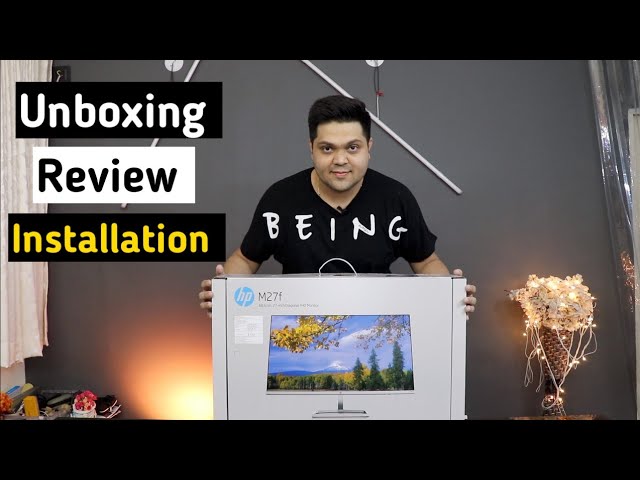 HP M27f 27 inch Diagonal FHD Monitor Unboxing, Installation & First  impression | Hp m27f Monitor