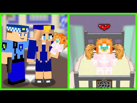 KEREM KOMİSER VE ASLI POLİS'İN KIZ BEBEĞİ OLDU! 😍 - Minecraft ZENGİN FAKİR HAYATI