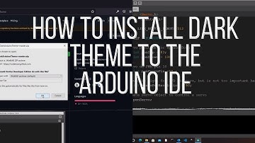 How to install dark theme for the Arduino IDE