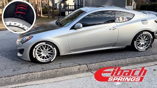 GENESIS COUPE GETS EIBACH LOWERING SPRINGS… UNREAL
