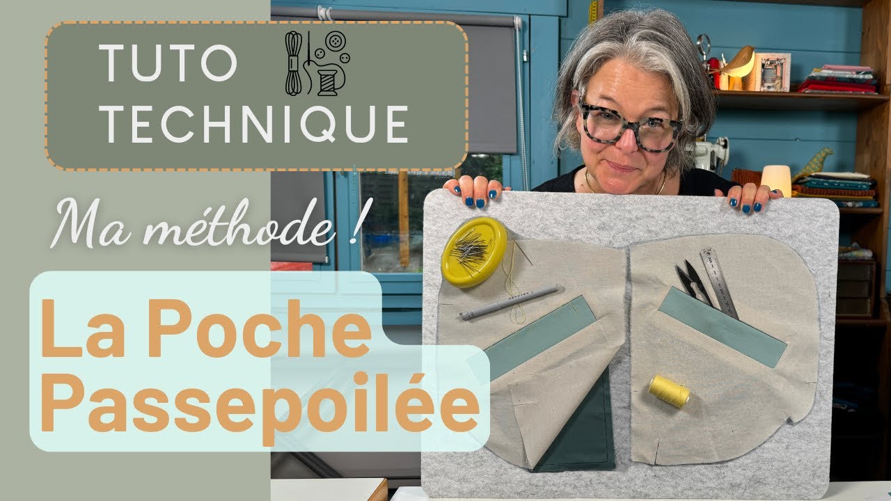 Apprendre à coudre une poche passepoilée How to Sew a Piped Pocket — free download