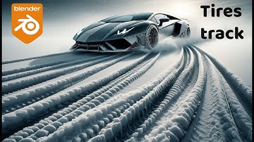 Create Realistic Car TIRE TRACKS on Snow, Dry, Mud, and Water Surfaces! - Blender Tutorial
