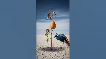 The peacock saved the pear plant from drying out by watering it 😭#ai #tree #save #peacock