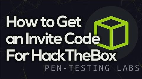 Get the invite code of Hackthebox