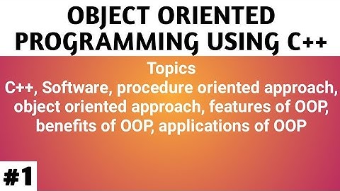 Lecture - 1 Programming with C++ || MSc Computer Science || BCA || MDU Rohtak