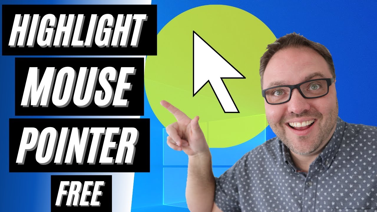 How to Highlight Mouse Windows 10 | Free | Mouse Pointer Highlight 🖱 -