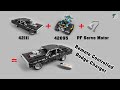 How to motorize easily the LEGO Technic 42111 Dom's Dodge Charger with 42095 and a PF Servo