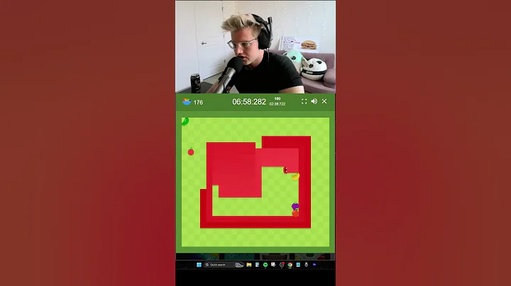 Benny pulls off insane snake game clutch #snake #googlesnake