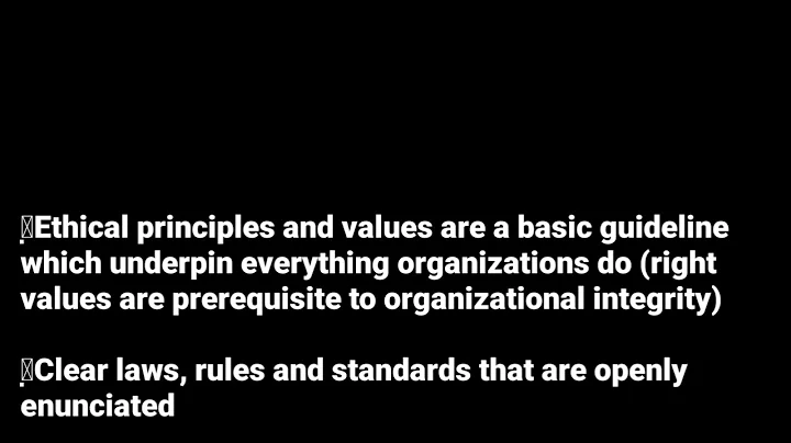 Pillars of integrity (Business Ethics @NAISHAACADEMY )