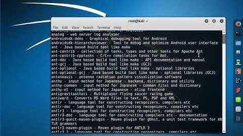 Installing Apache Ant from Terminal on Kali Linux