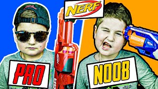 NERF WAR: NOOB vs PRO. Нерф Нуб против ПРО