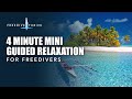 4 minute mini guided relaxation  predive relaxation  breathing for freedivers