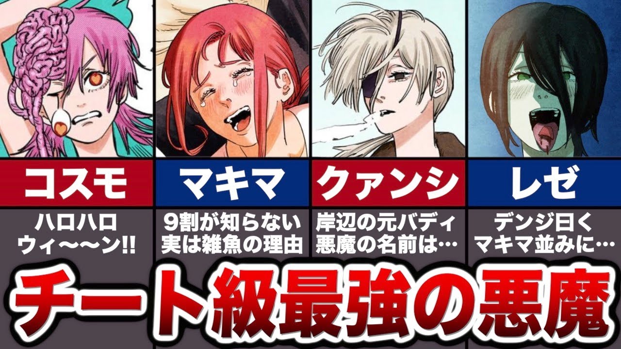 チェンソーマンに登場する全ての悪魔の能力について徹底解説