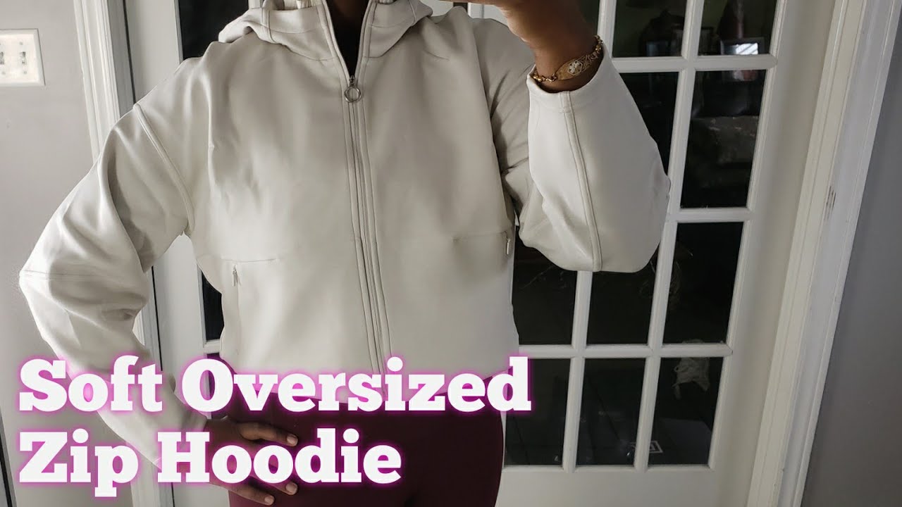 LULULEMON OVERSIZED SCUBA REVIEW / scuba full zip vs half zip vs funnel  neck at lululemon 