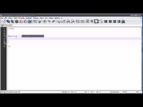 קורס PHP : שיעור 15 - לולאות: for loop