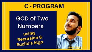 C Program to find GCD of Two Number using Recursion with Flowchart