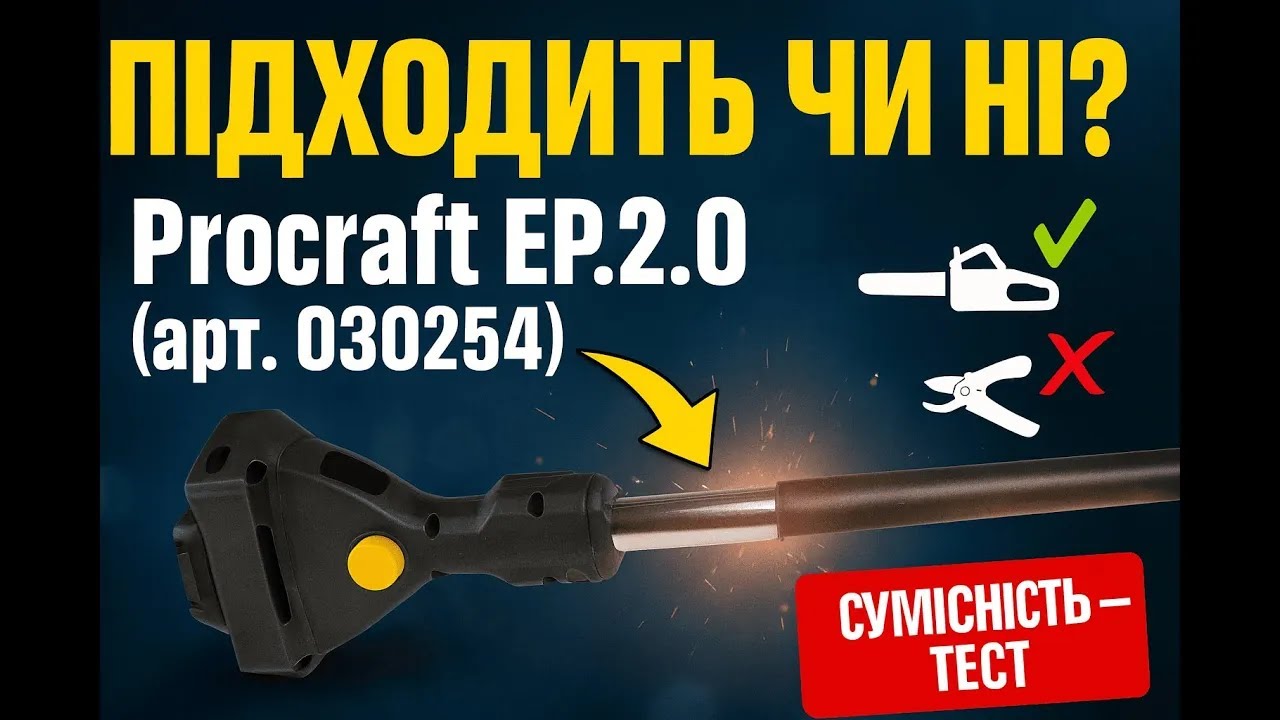 Перевірили, до яких акумуляторних пил і секаторів підходить подовжувач Procraft EP2.0