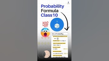 🔥Class 10 Probability formula and some important concepts | #class10th #boardexam2025  #probability